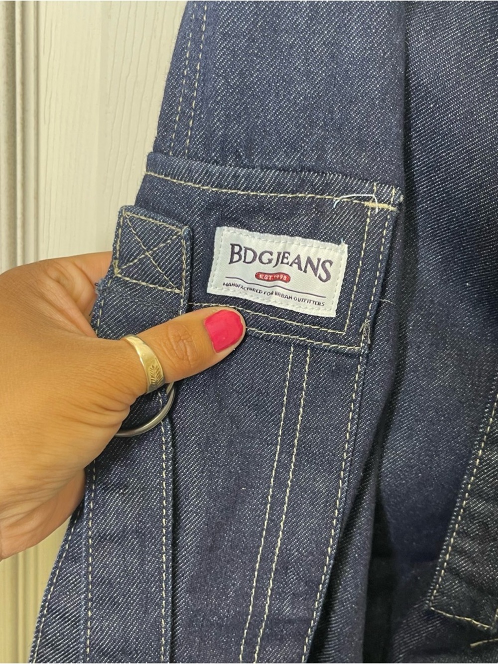 BDG Denim Strappy Baggy Cargo Pants Sz 27w - Picture 9 of 11